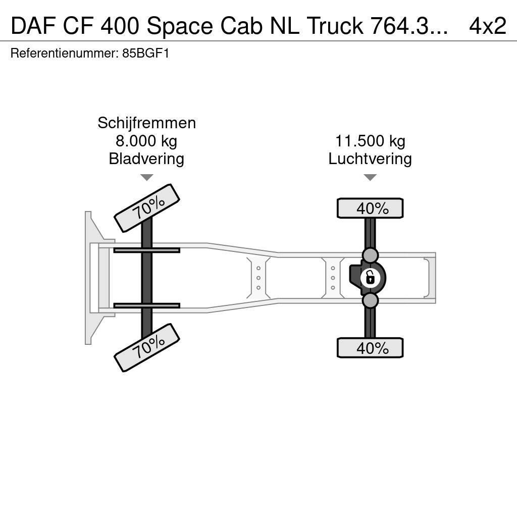 DAF CF 400 Space Cab NL Truck 764.313KM Ťahače