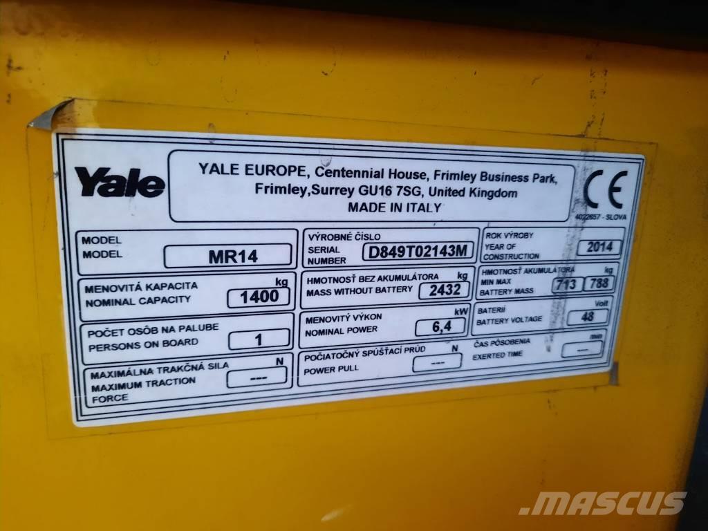 Yale MR14 Reach trucks