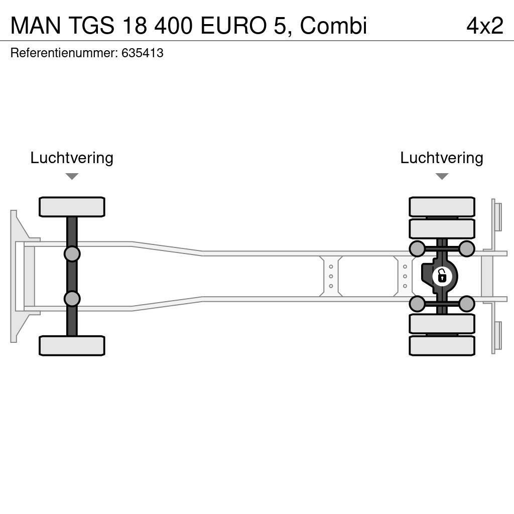 MAN TGS 18 400 EURO 5, Combi Lanový nosič kontajnerov