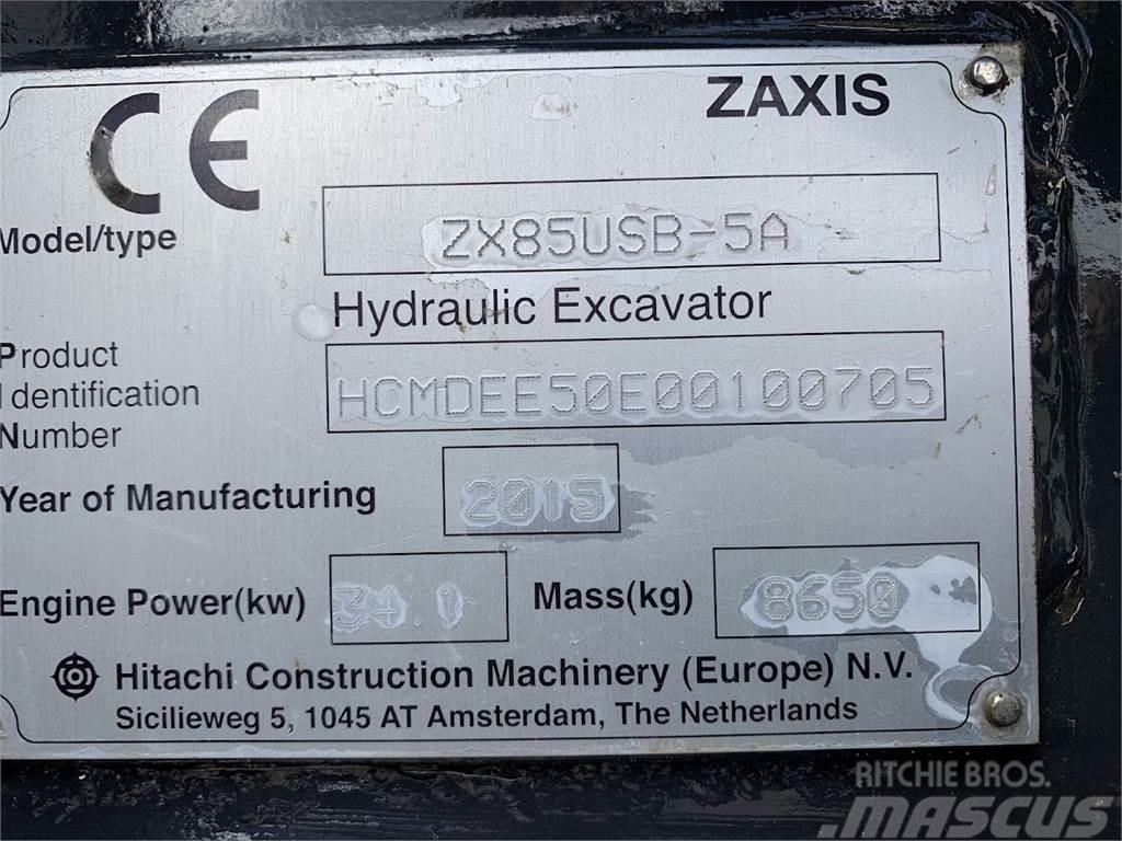 Hitachi ZX85 USB-5A + Paalutuspuomi Midi rýpadlá 7 t - 12 t