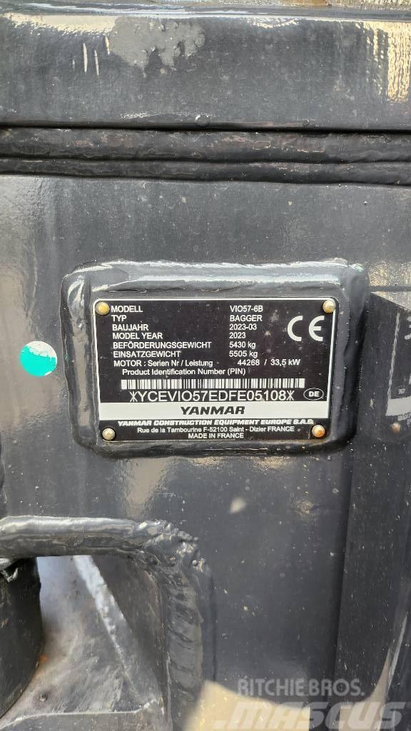 Yanmar Vio57-6B Advance Nullheck Powertilt HS03 Mini rýpadlá < 7t