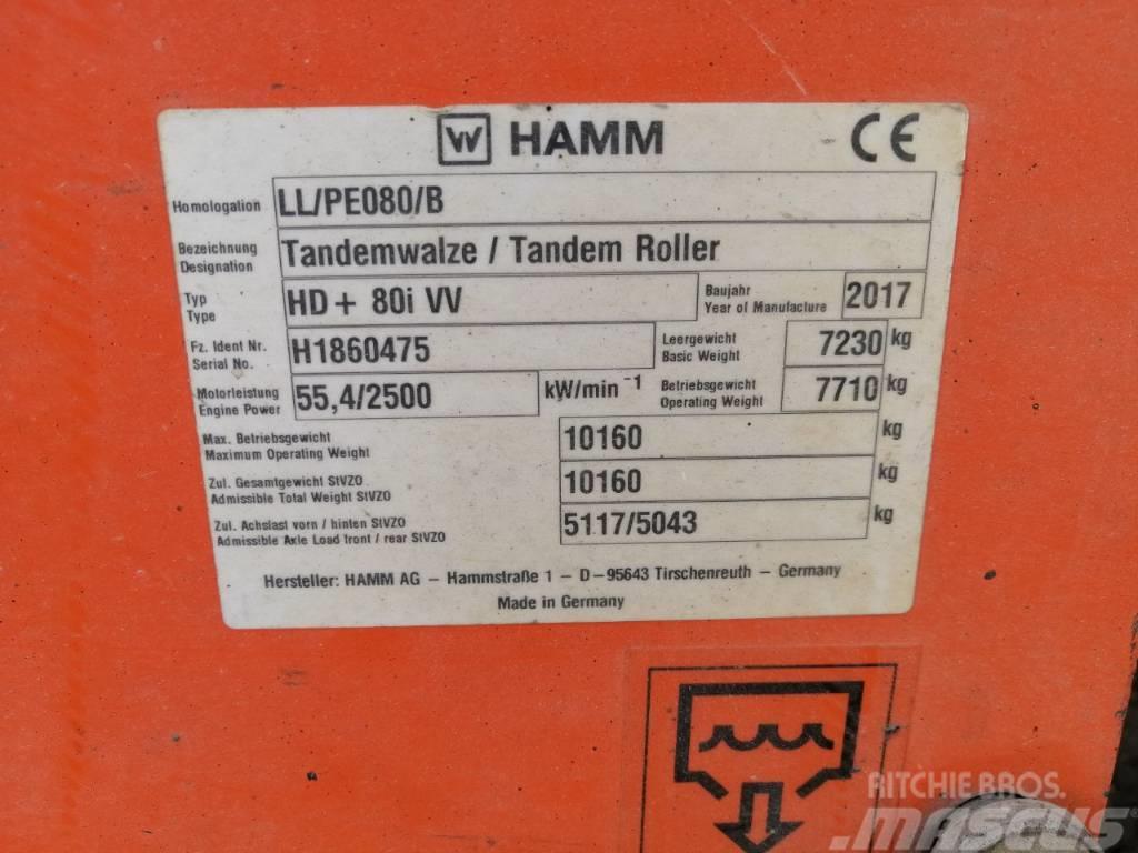 Hamm HD 80 i VV Tandemové valce