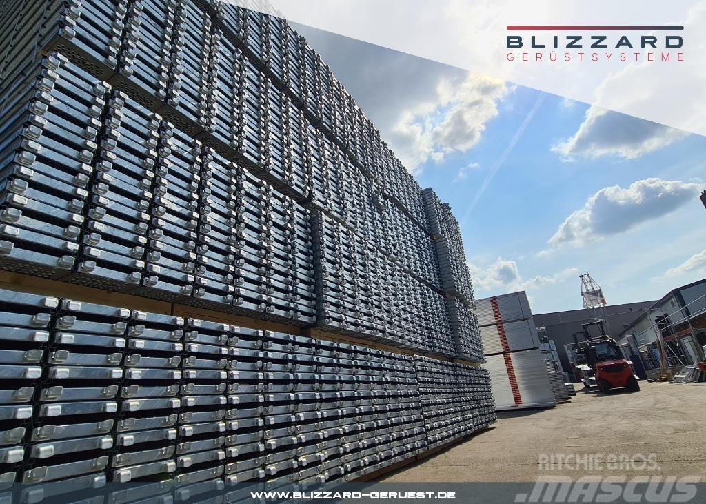  163 m² neues Fassadengerüst mit Stahlböden Blizzar Lešenárske zariadenie