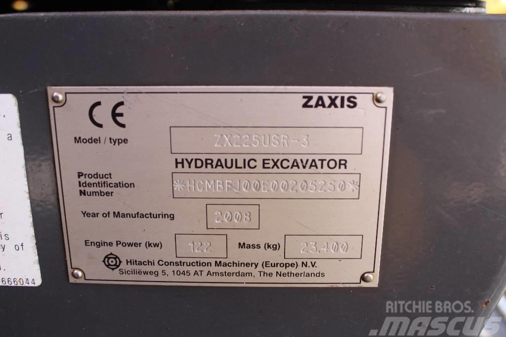 Hitachi ZX 225 USR LC-3 / Pyörittäjä, Kauha, Rasvari, YM! Pásové rýpadlá