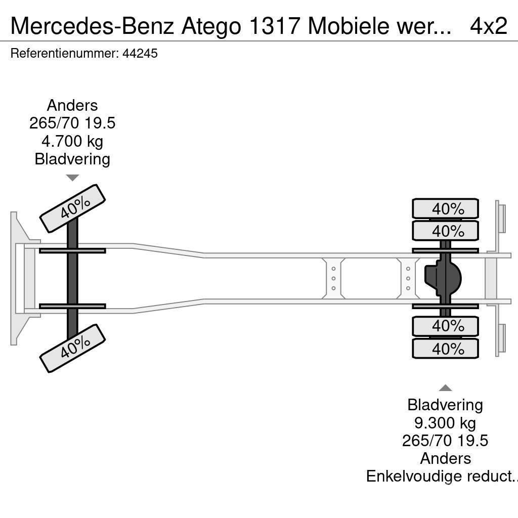 Mercedes-Benz Atego 1317 Mobiele werkplaats + ROM zuigtank Skriňová nadstavba