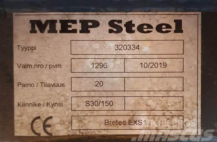  MEP Steel BRETEC EXS1 ISKUVASARAN KIINNIKELEVY S30 Rýchlospojky