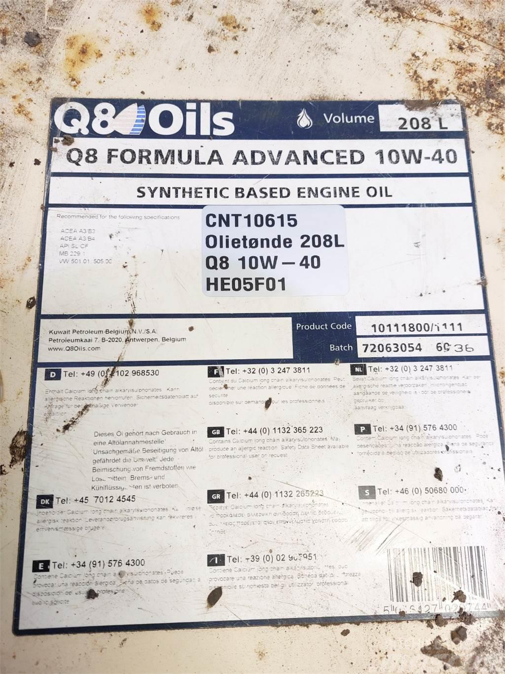 Oiletønde 208L Q8 10W-40 Synthetich Based Iné