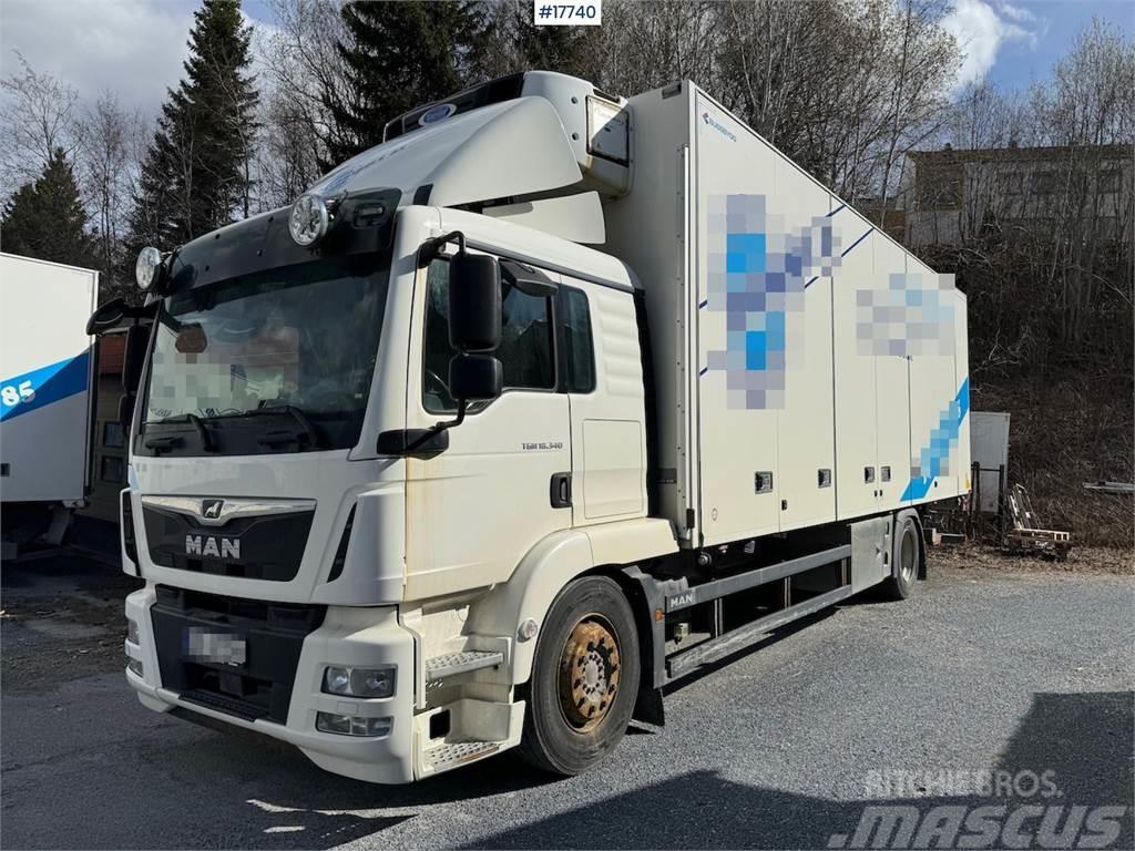 MAN TGM 18.340 4x2 box truck w/ Factory new engine. Fu Skriňová nadstavba