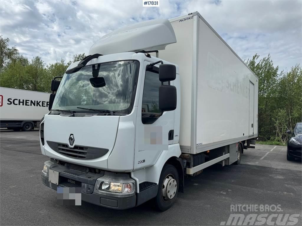 Renault Midlum 4x2 box truck w/ side door and lift. 136,00 Skriňová nadstavba