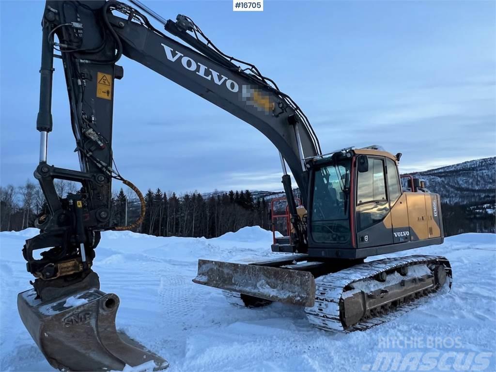 Volvo EC160EL crawler excavator w/ rototilt and grader b Pásové rýpadlá
