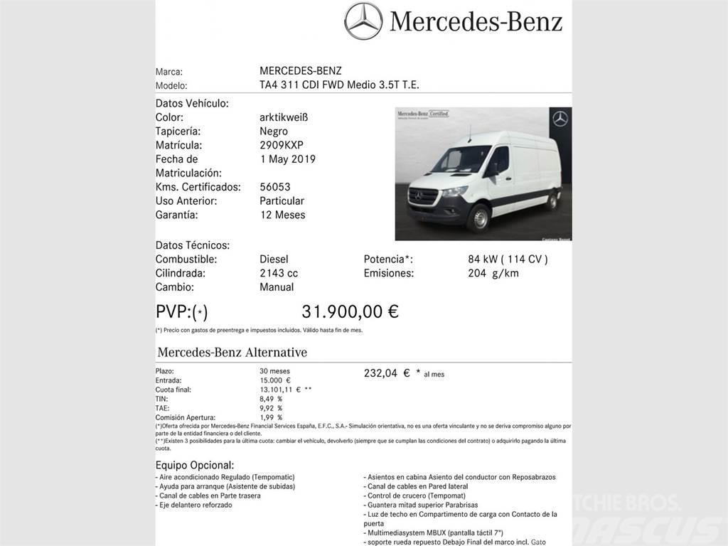 Mercedes-Benz Sprinter 311 CDI MEDIO 3.5T T. ALTO Dodávky