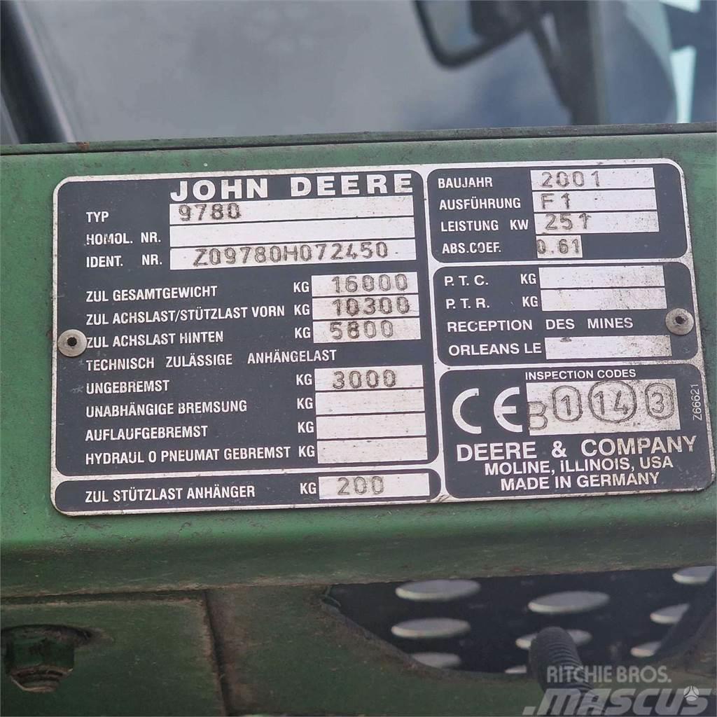 John Deere 9780 CTS Ďalšie poľnohospodárske stroje