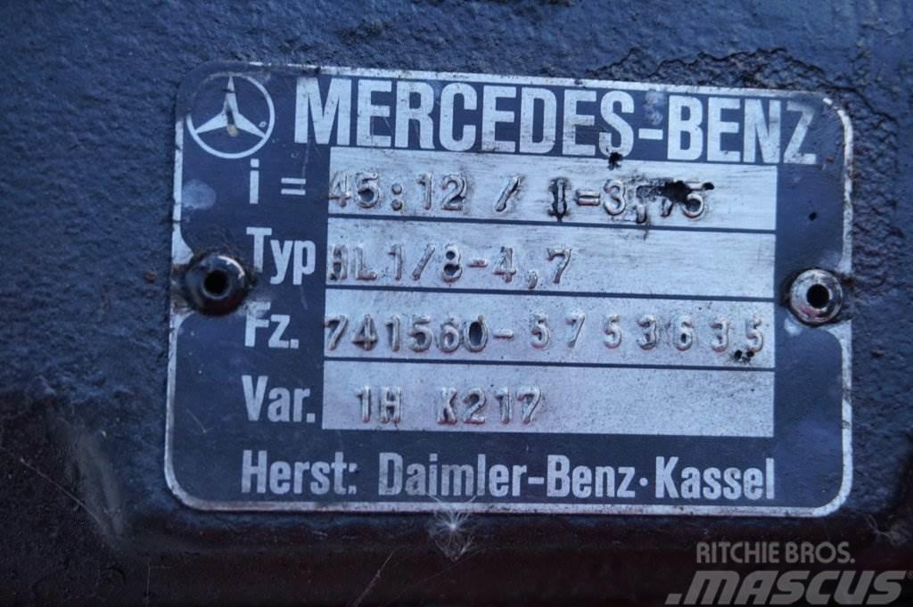 Mercedes-Benz HL1/8-4,7 45/12 Nápravy