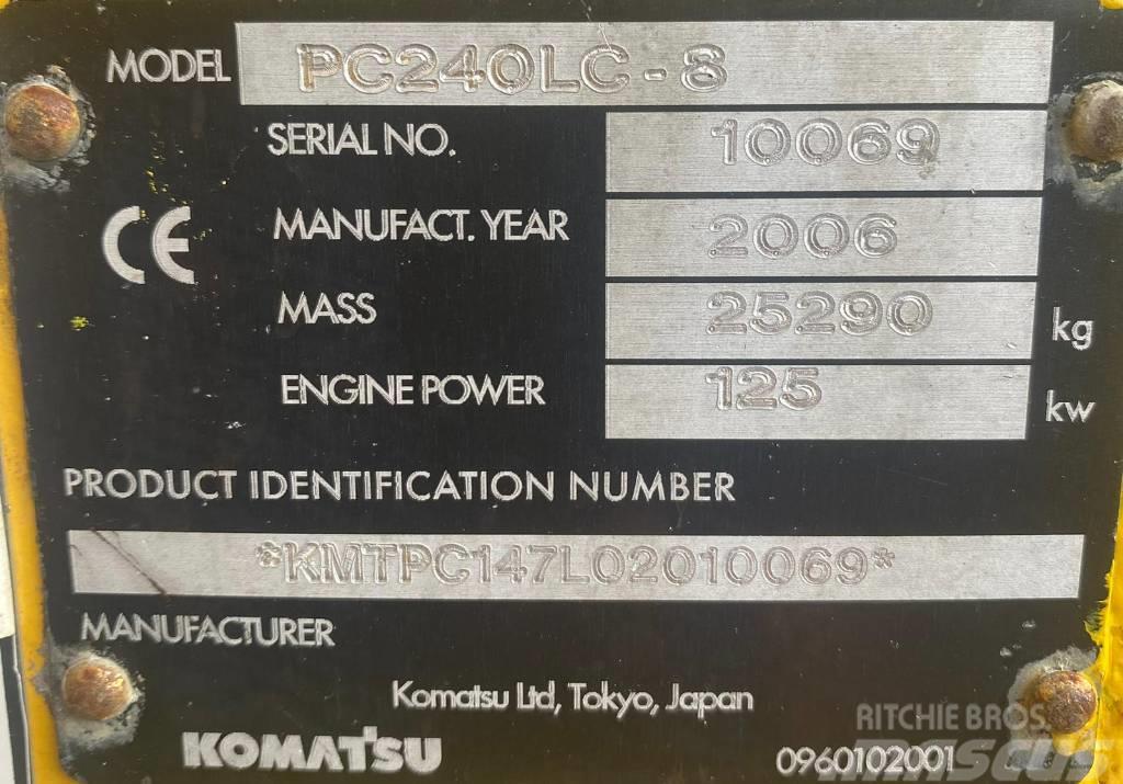 Komatsu PC 240 LC-8 Pásové rýpadlá