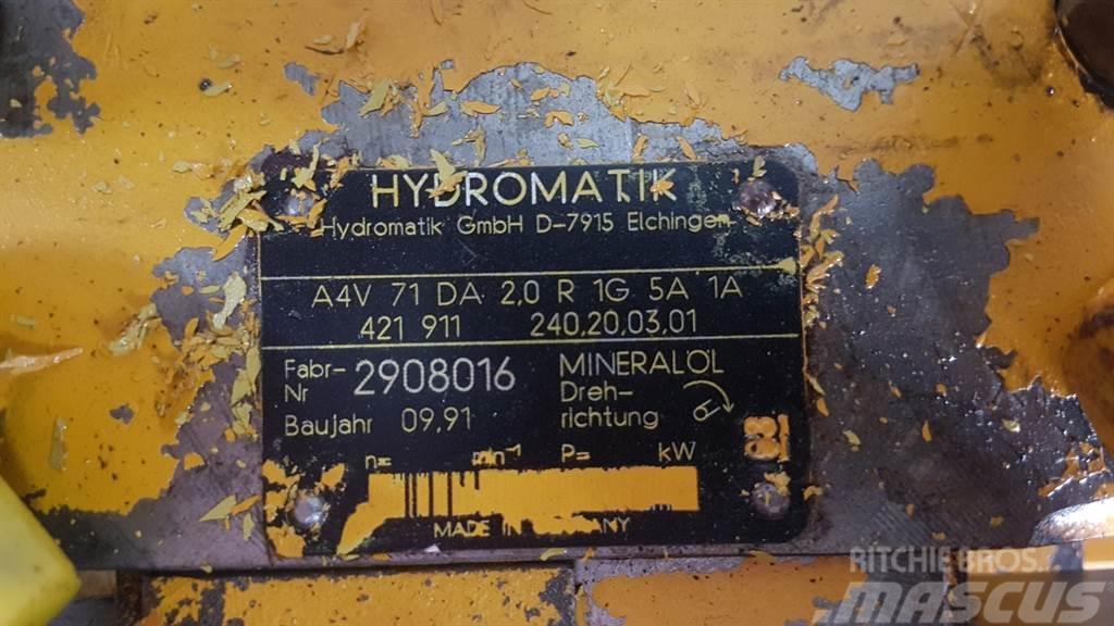 Ahlmann AZ10-Hydromatik A4V71DA2.0R1G5A1A-Drive pump Hydraulika