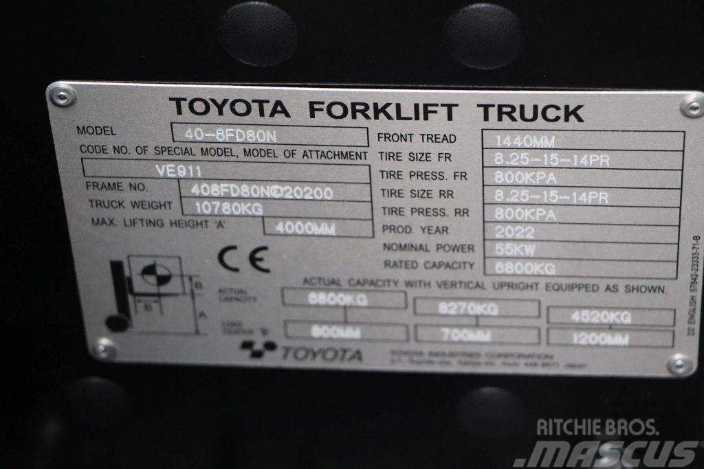 Toyota 40-8FD80N Dieselové vozíky