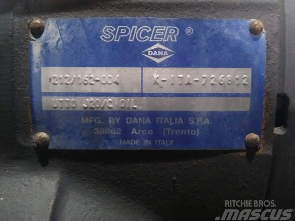 Spicer Dana 212/162-004 - Ahlmann AZ 85 T - Axle Nápravy