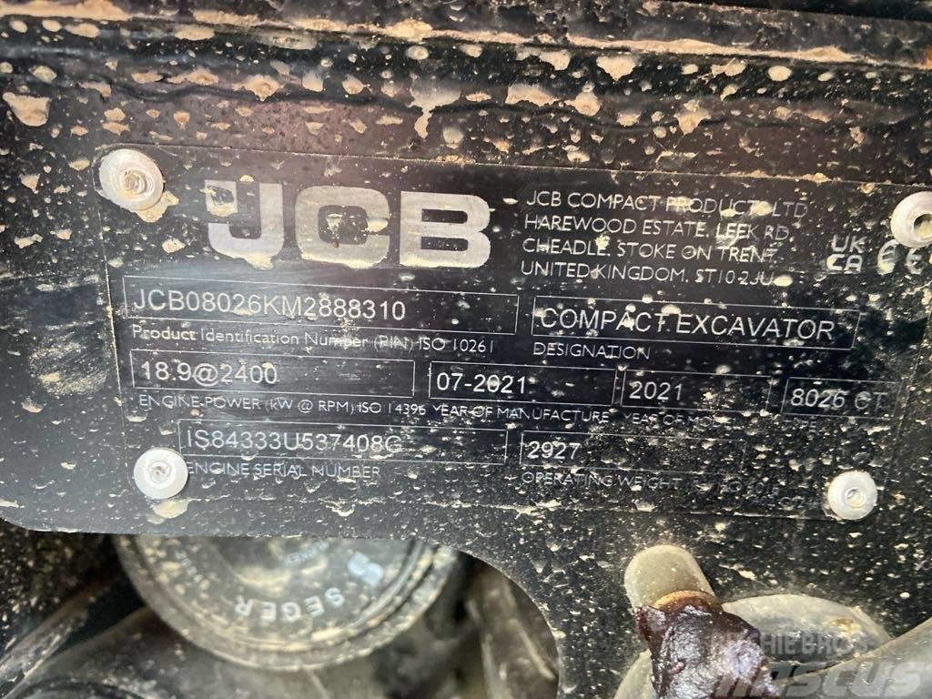 JCB 8026CTS Pásové rýpadlá