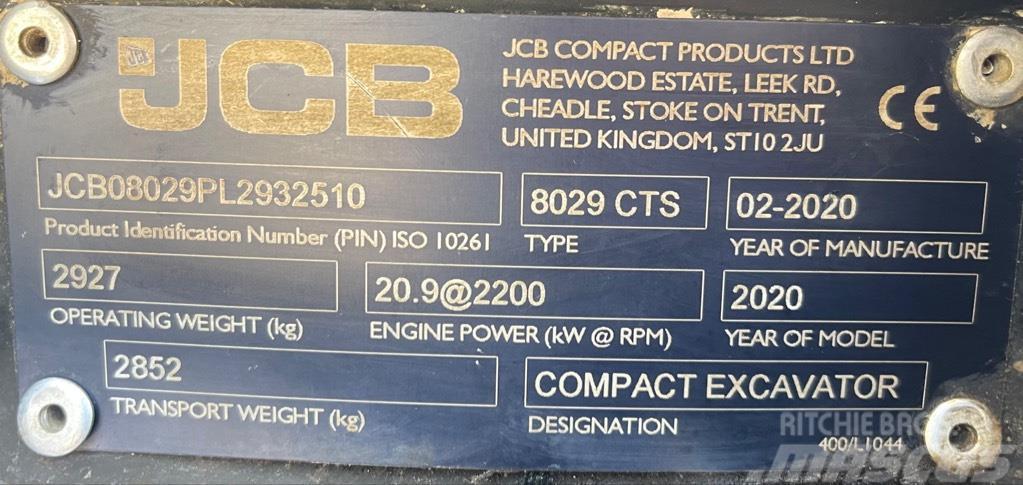 JCB 8029 CTS Mini rýpadlá < 7t