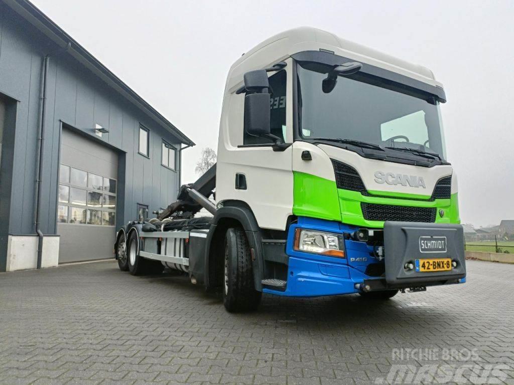 Scania P410 2019 - 6X2 LIFTAS GESTUURD - VDL 21T - VOLLED Hákový nosič kontajnerov
