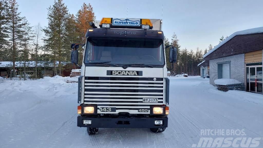 Scania 143 450 Asuntokuorma-auto Skriňová nadstavba