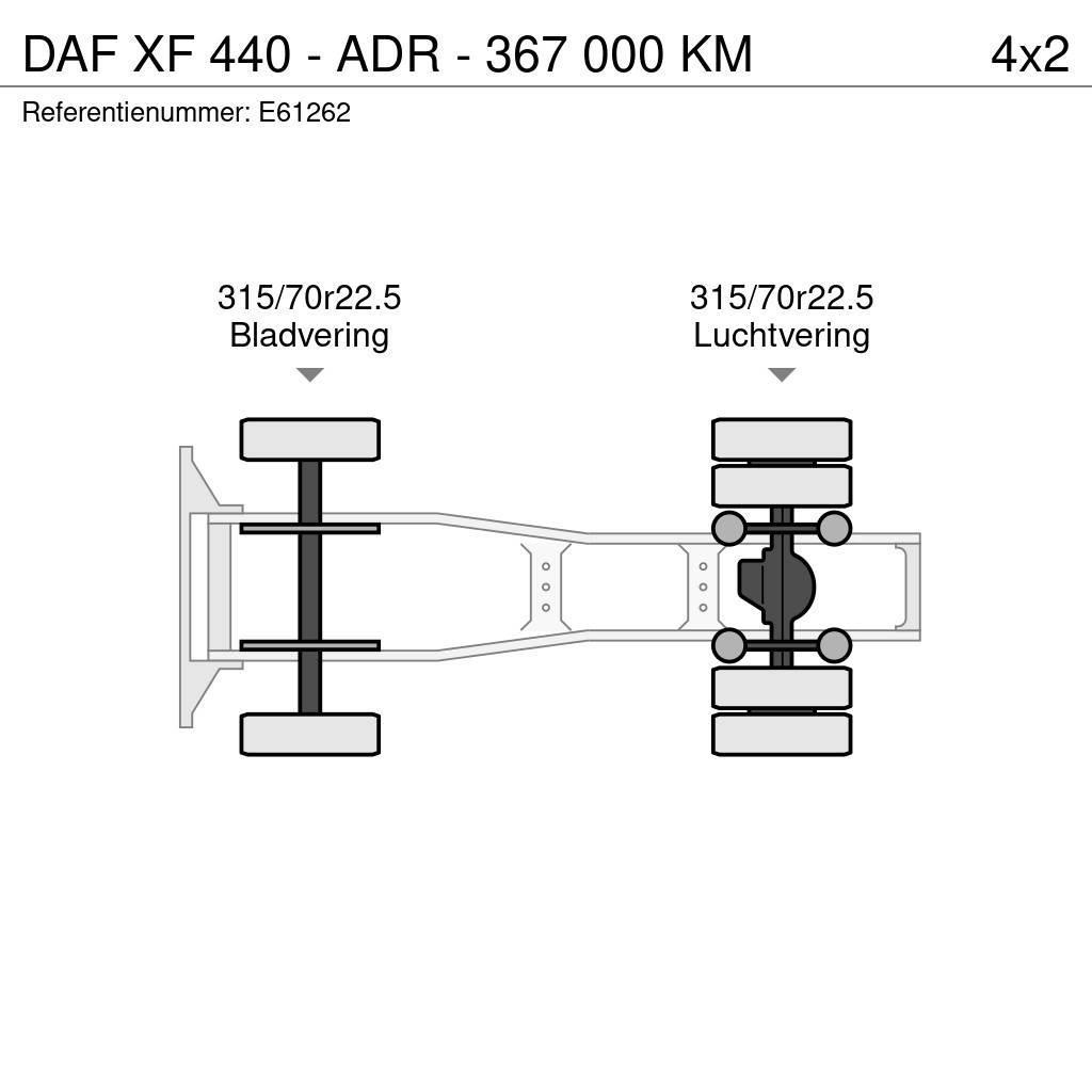 DAF XF 440 - ADR - 367 000 KM Ťahače