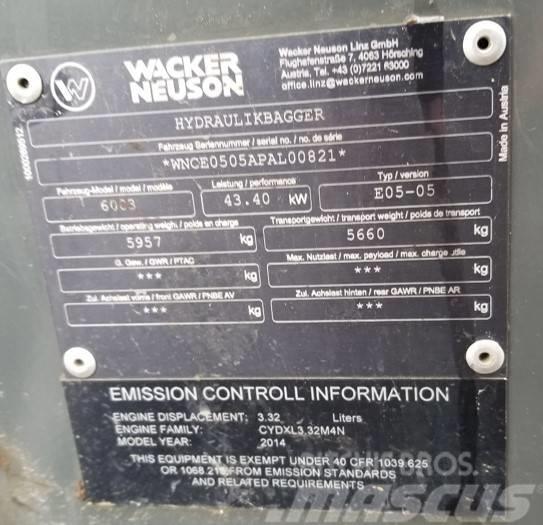 Wacker Neuson 6003 Pásové rýpadlá