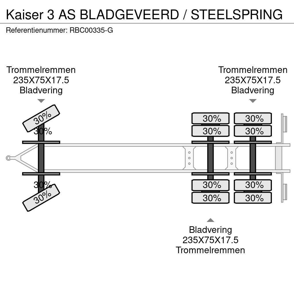 Kaiser 3 AS BLADGEVEERD / STEELSPRING Nízko rámové nákladné automobily