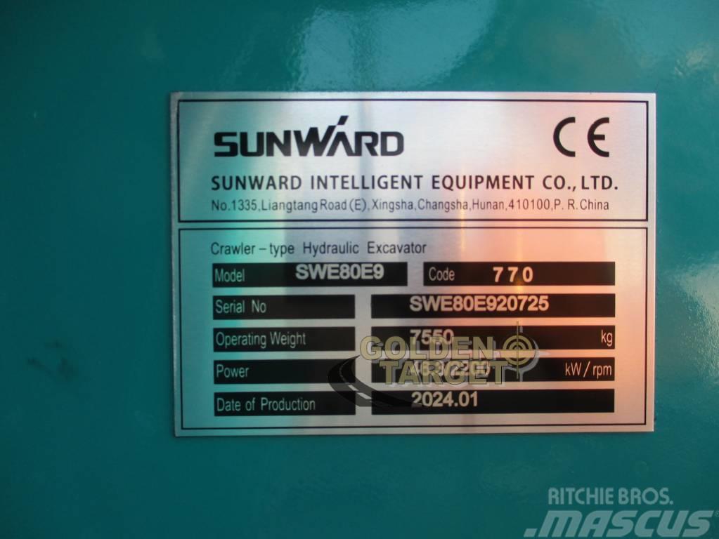 Sunward SWE80E9 Mini Hydraulic Excavator Mini rýpadlá < 7t