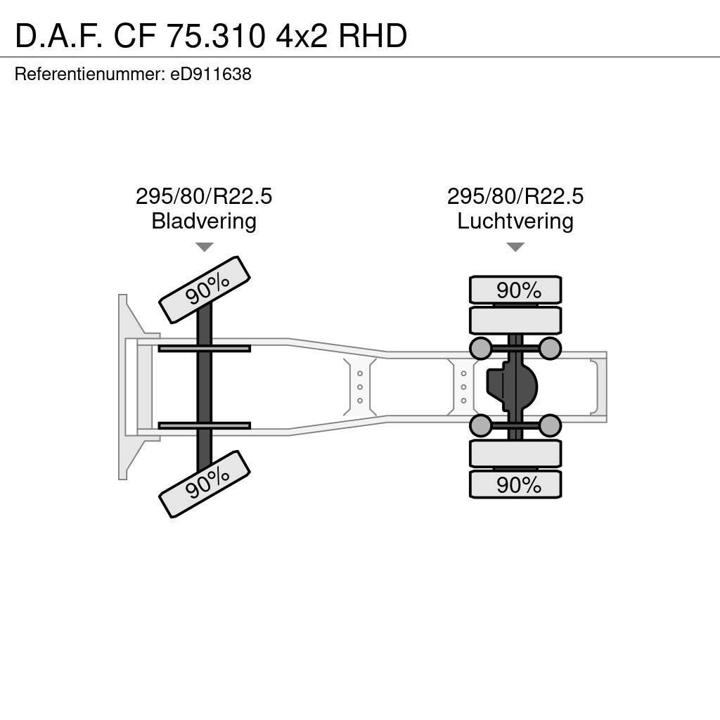 DAF CF 75.310 4x2 RHD Ťahače