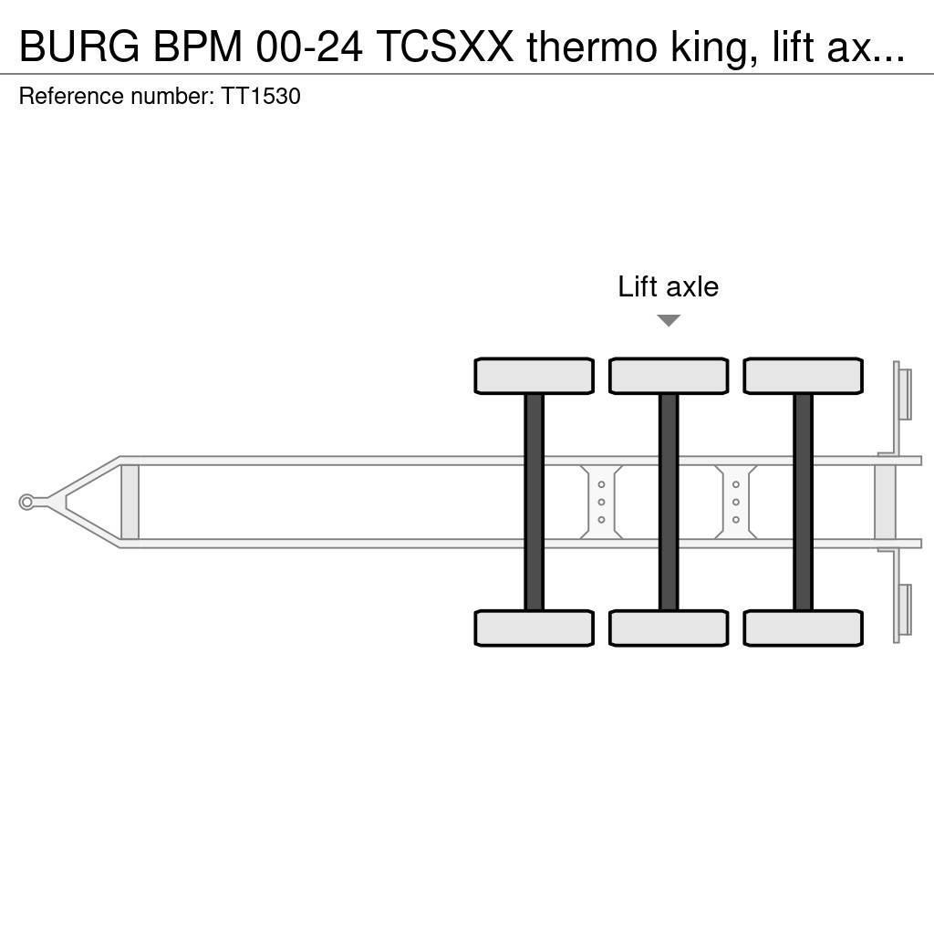 Burg BPM 00-24 TCSXX thermo king, lift axle Chladiarenské prívesy