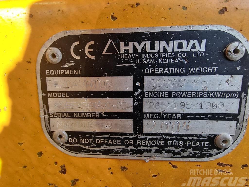 Hyundai 360 LC-7 Pásové rýpadlá