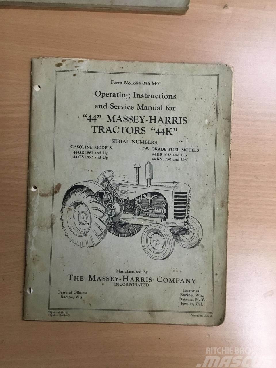 Massey Ferguson Parts list - manual Ďalšie poľnohospodárske stroje
