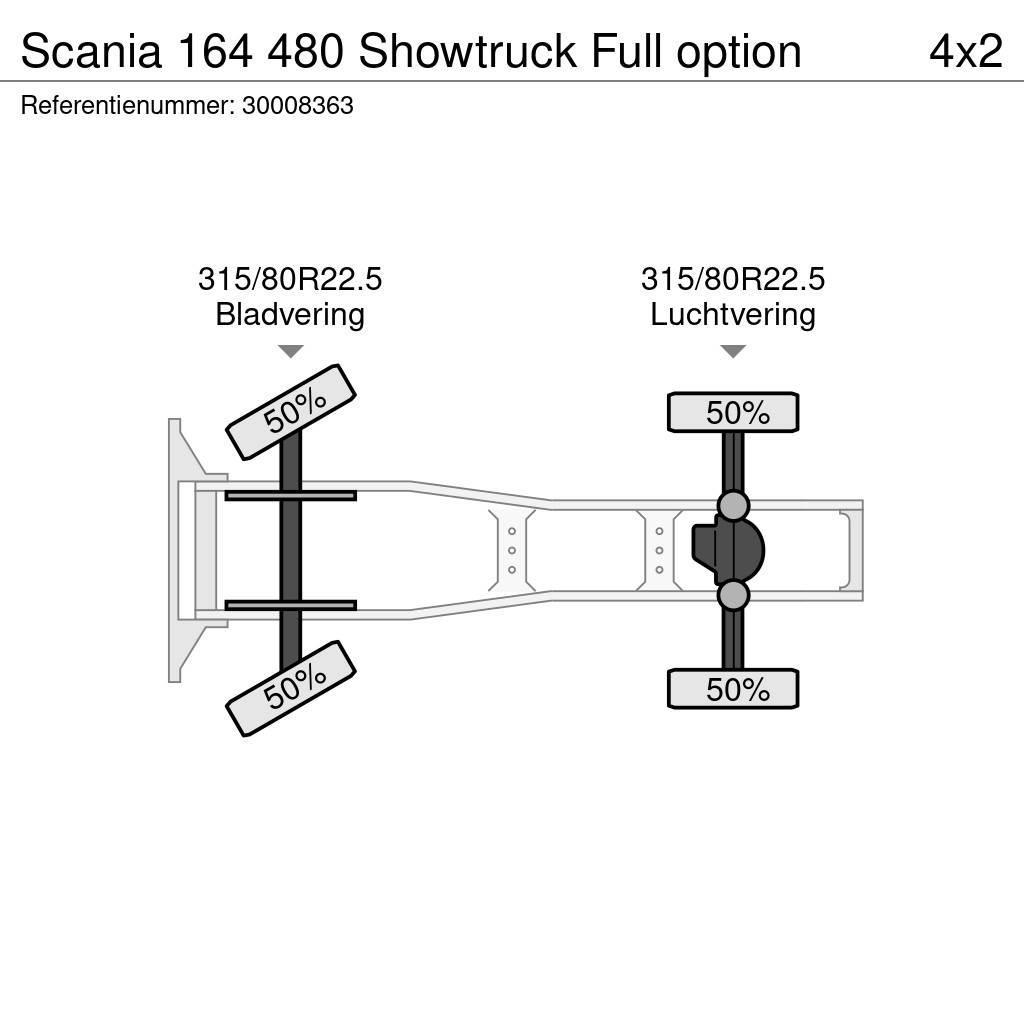 Scania 164 480 Showtruck Full option Ťahače