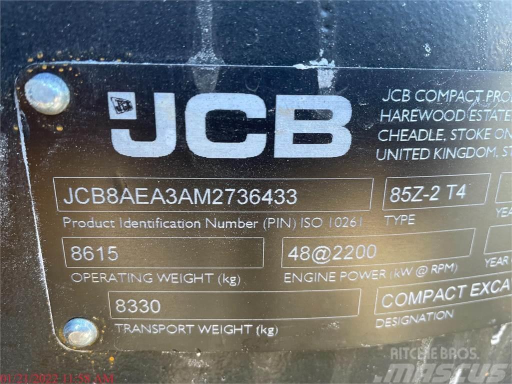 JCB 85Z-2 Pásové rýpadlá