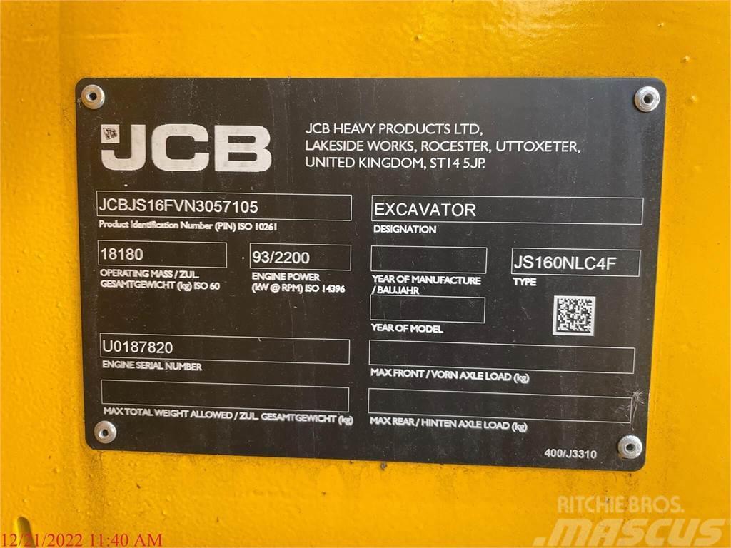 JCB JS160 Pásové rýpadlá
