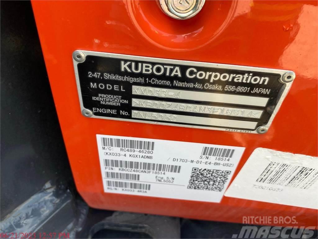 Kubota KX033-4 Mini rýpadlá < 7t