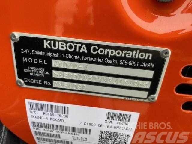 Kubota KX040-4 Mini rýpadlá < 7t