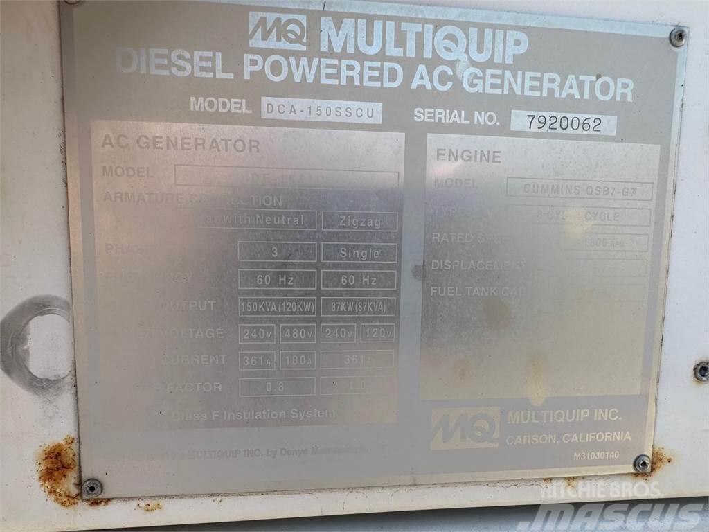 MultiQuip WHISPERWATT DCA150SSCU Ostatné generátory