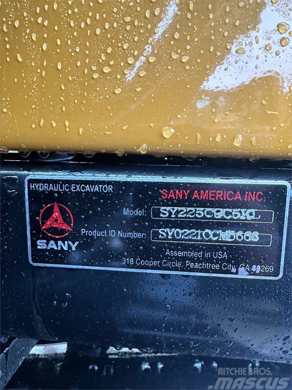 Sany SY225C Pásové rýpadlá