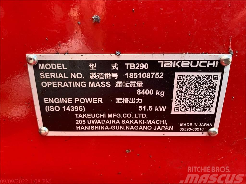 Takeuchi TB290 Pásové rýpadlá