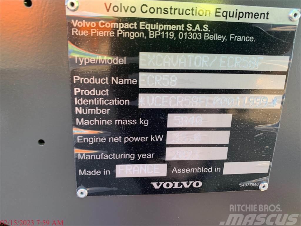 Volvo ECR58F Pásové rýpadlá