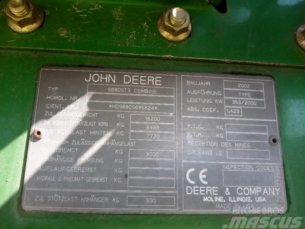 John Deere 9880 STS Kombinované zberacie stroje