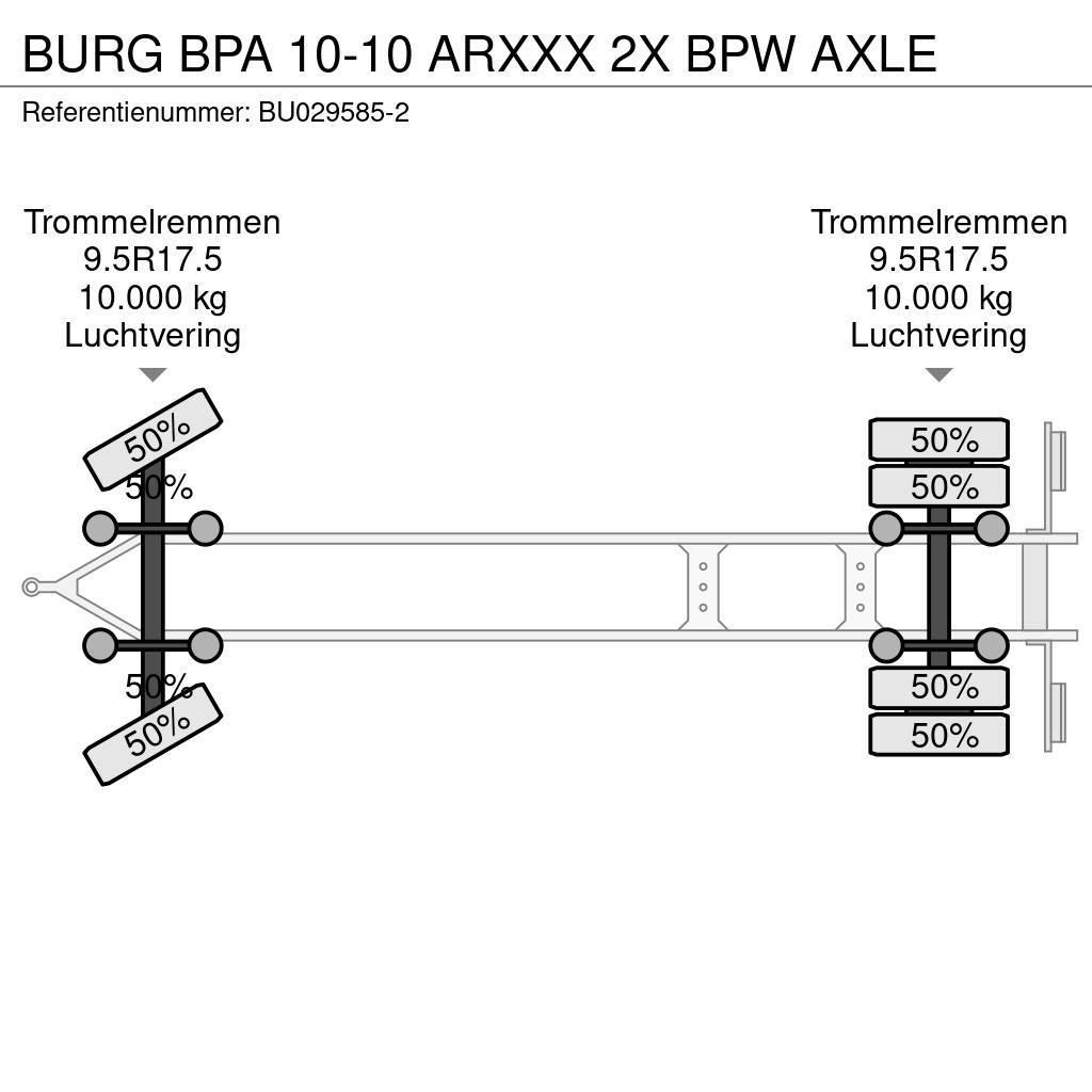 Burg BPA 10-10 ARXXX 2X BPW AXLE Demontovateľné prívesy