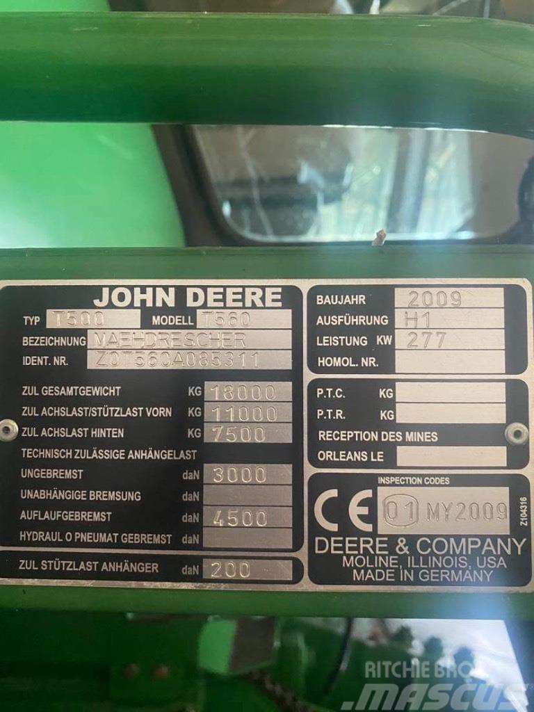 John Deere T 560 Kombinované zberacie stroje