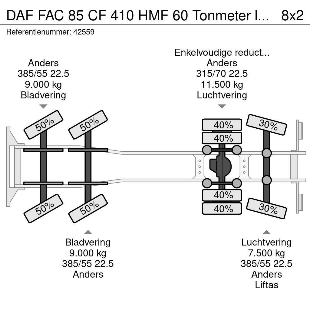 DAF FAC 85 CF 410 HMF 60 Tonmeter laadkraan + Fly-Jib Univerzálne terénne žeriavy