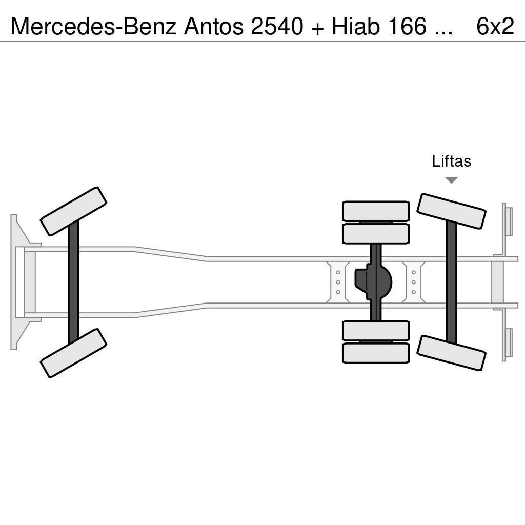 Mercedes-Benz Antos 2540 + Hiab 166 K Pro Univerzálne terénne žeriavy