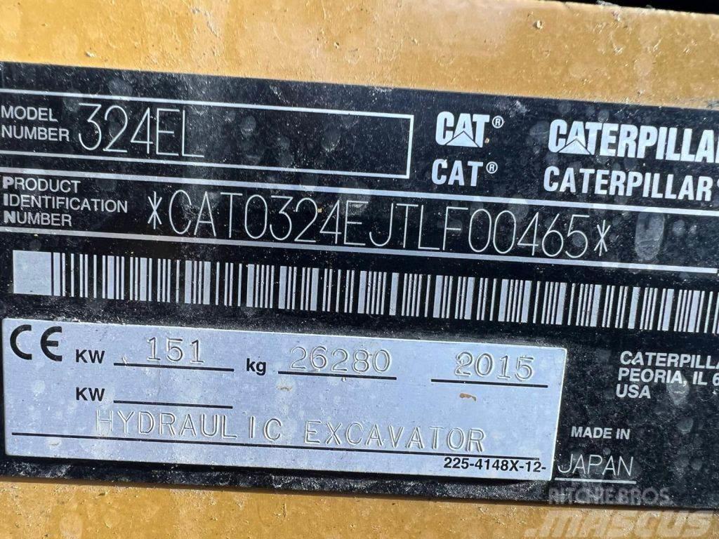 CAT 324EL 9655 HOURS Pásové rýpadlá