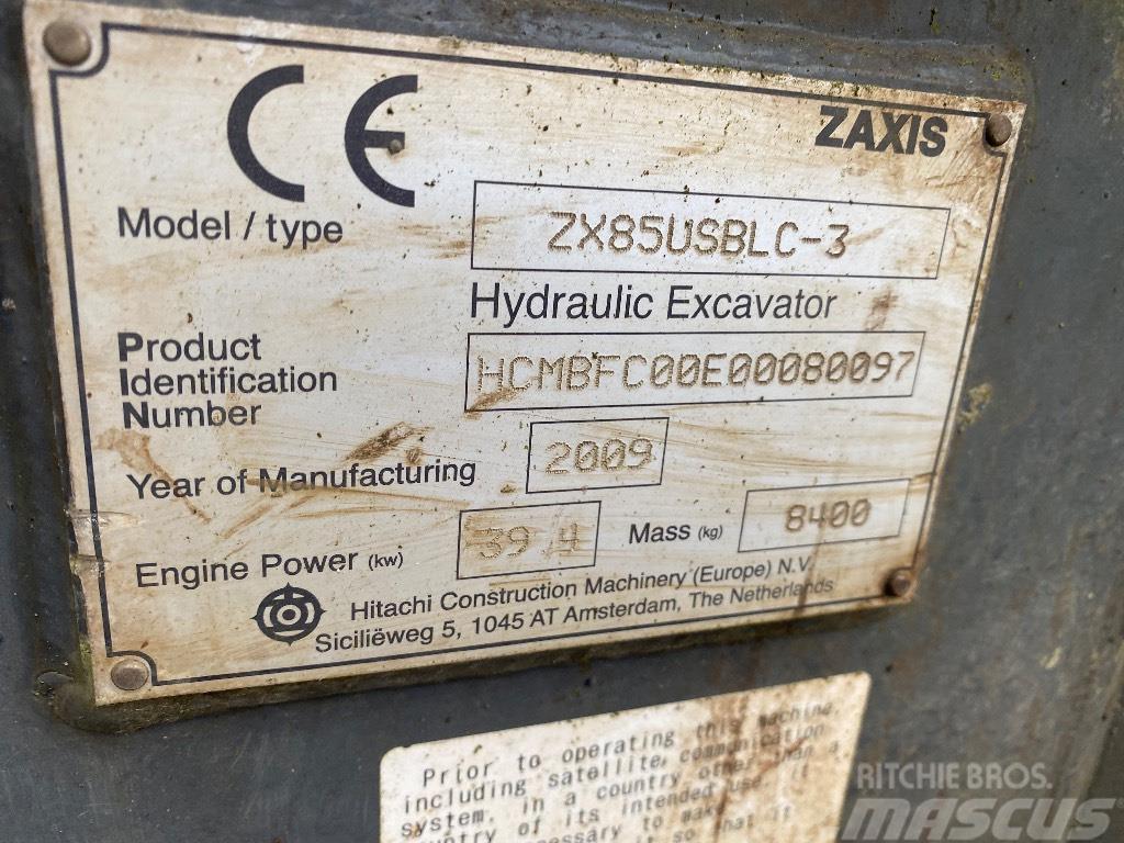 Hitachi ZX 85 US B LC-3 Midi rýpadlá 7 t - 12 t