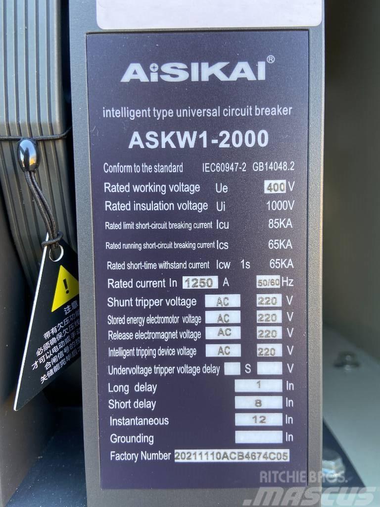  Aisikai ASKW1-2000 - Circuit Breaker 1250A - DPX-3 Iné